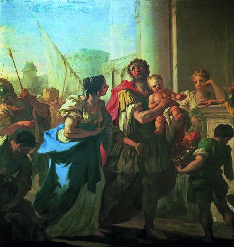 Ettore ed Andromaca, bozzetto per Kimbolton Castle - Leeds Art Gallery